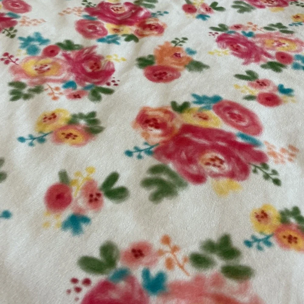 Matilda Jane Baby Milestone Blanket Pink Floral Polka Dot Ruffle Monthly 50x60‎